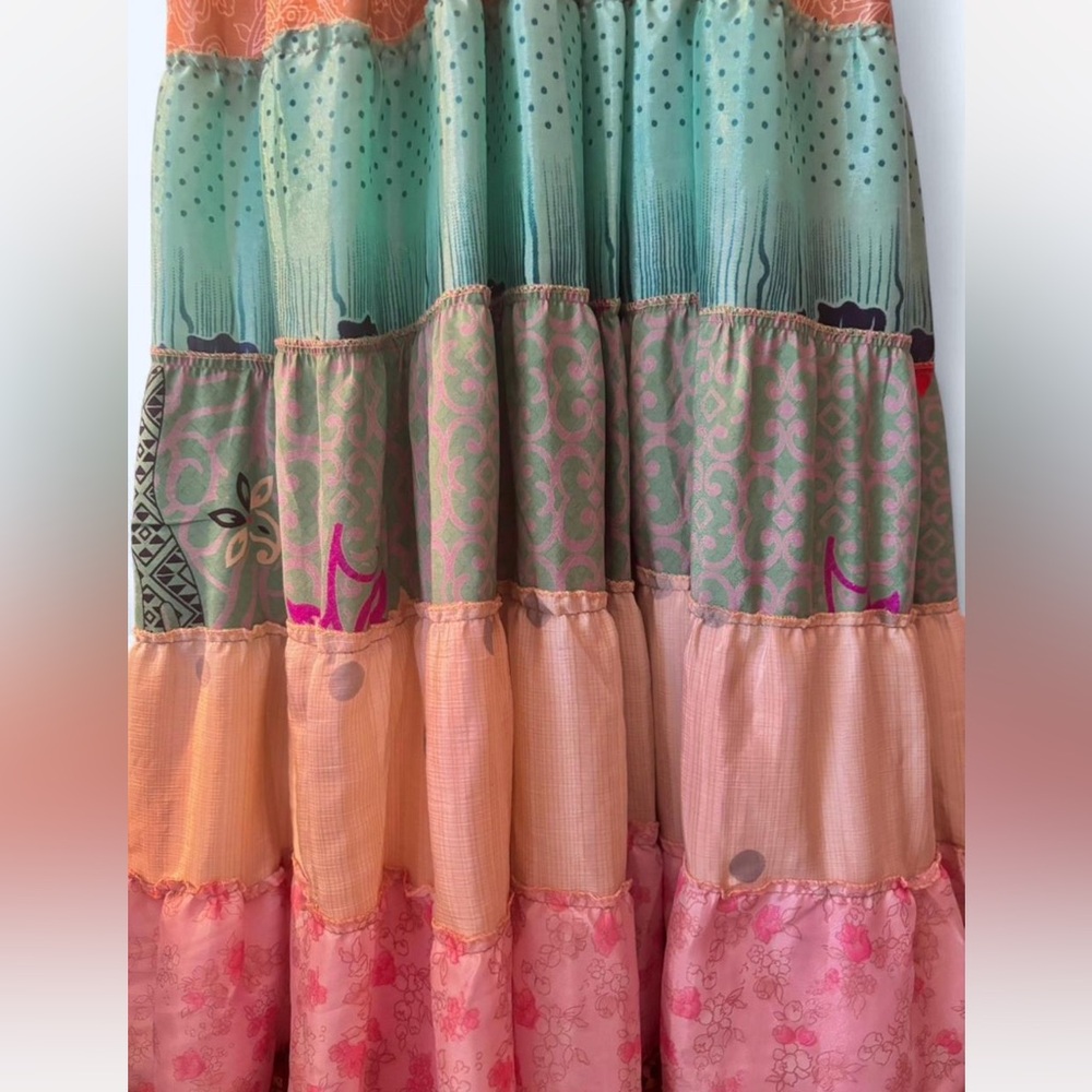 Colorful Patchwork Maxi Dress - Picture 3 of 3